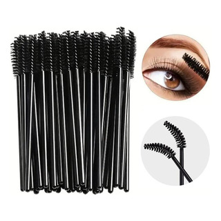 50 Uds Cepillo Pestañas Desechable Rímel Varitas Maquillaje 50 Uds Cepillo Pestañas Desechable Rímel Varitas Maquillaje