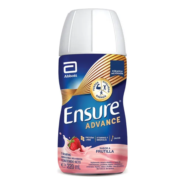 Suplemento Dietario Ensure Advance Shake Frutilla X 220 Ml