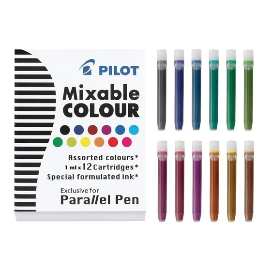 Cartucho Mixable P/ Parallel Pen Pilot Surtido X 12 Unidad