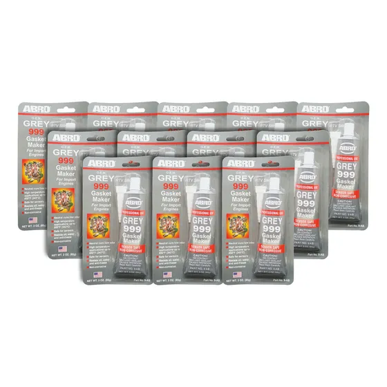 12 Silicones Abro 999 Grey Gasket Maker, 85gr..