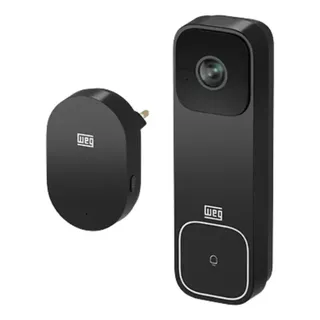 Weg Vídeo Porteiro Eletrônico Vp2k Câmera Bivolt Weg Home Preto