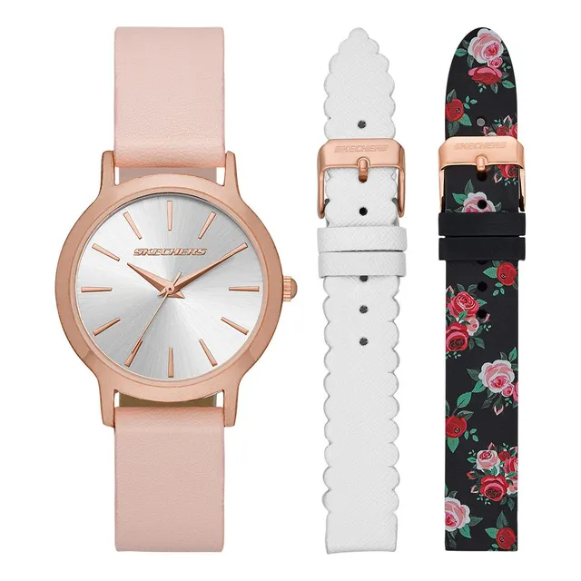 Skechers Set De Reloj Y Correa Intercambiable Para Mujer
