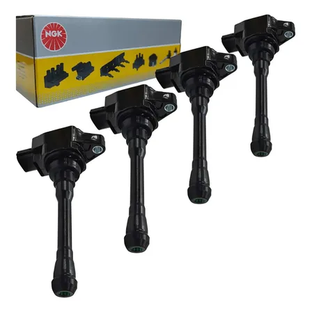 Kit 04 Bobina De Ignição Sentra 2.0 16v Ngk March Livina