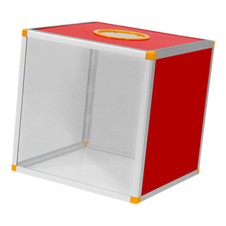 Contenedor De Sorteo De Para 40x40x40cm Frente Transparente Contenedor De Sorteo De Para 40x40x40cm Frente Transparente