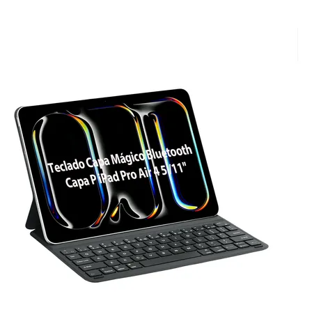 Teclado E Capa Magic Keyboard Para iPad Air 4/5,iPad Pro 11 Cor Preto