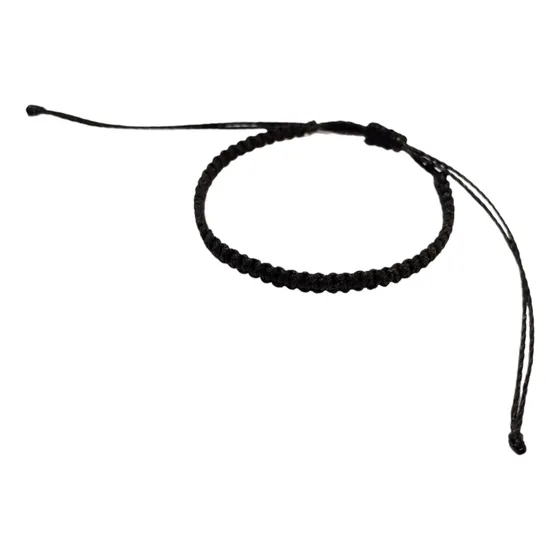 Pulsera Tobillera Hilo Encerado Tejido Macramé Regulable 