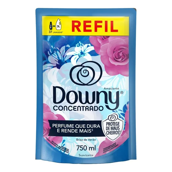 Downy Amaciante Concentrado Brisa De Verão Sachê 750ml