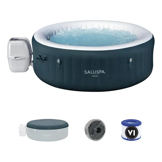 Saluspa Miami Energysense Airjet Bestway 6001y Color Verde Oscuro