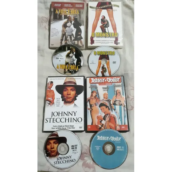 Dvd A Vida É Bela+monstro+johnny Stecchino +1 Benigni D73