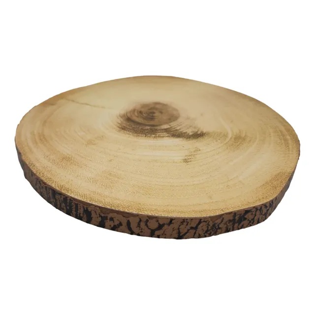 Soporte Base Para Ollas Calientes Diseño Tronco De Madera M