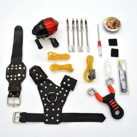 Kit18 Conjunto Dardos De Pesca Multifuncionais Slingshot Preto