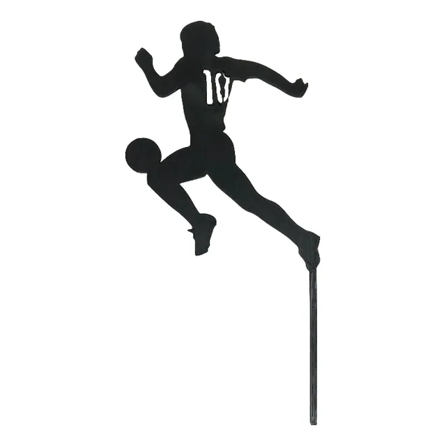 Cake Topper Torta Cartel Futbol Maradona Messi 10 Argentina Color Negro