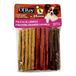 Carnaza Para Perro Ol'roy Palitos Sabor Pollo Carne Y Tocino Carnaza Para Perro Ol'roy Palitos Sabor Pollo Carne Y Tocino