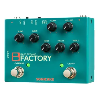 Pedal Sonicake B Factory Bass Preamp Compressor Baixo Pedal Sonicake B Factory Bass Preamp Compressor Baixo