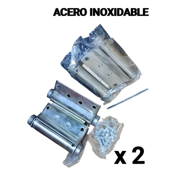 Bisagras De Doble Accion O Vaiven 3 PuLG Acero Inoxidable