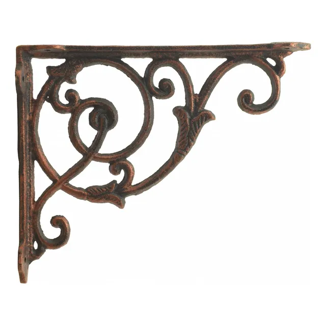 Soporte Para Estante Pared Hierro Fundido Decorativo Ornate