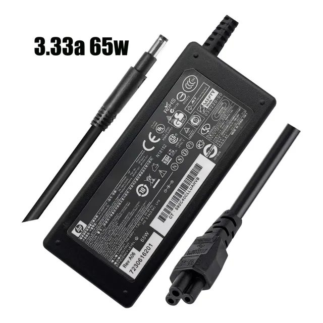 Cargador Hp Ultrabook Larga Original 4.8*1.7mm 65w+cable