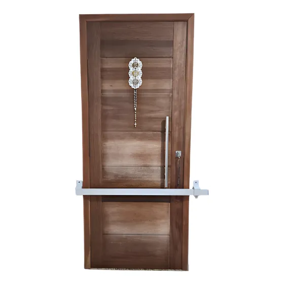 Tranca Antifurto Para Porta Com 1 Barras E Suportes Branco