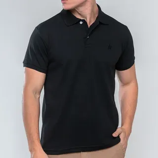 Camisa Gola Polo Piquet Masculina Linha Premium Preto M