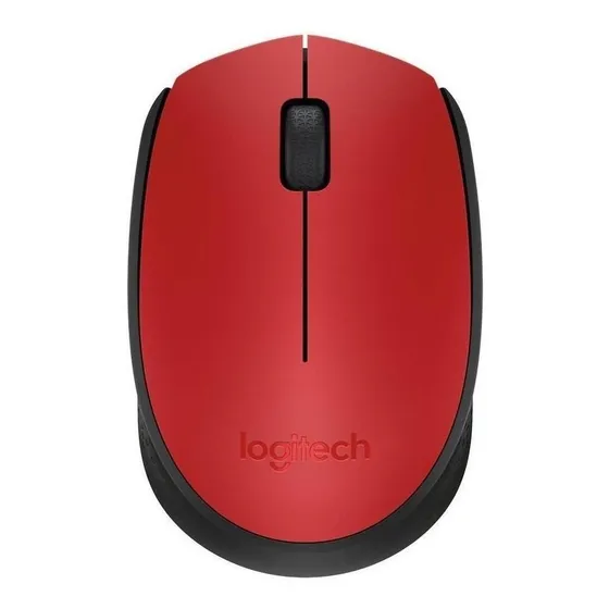 Mouse inalámbrico Logitech M170 M170 rojo y negro
