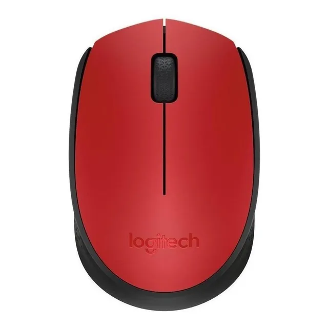 Mouse inalámbrico Logitech M170 M170 rojo y negro