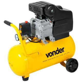 Vonder Motocompressor De Ar 8 Pcm 21 Litros Mcv216 Vonder Cor Amarelo