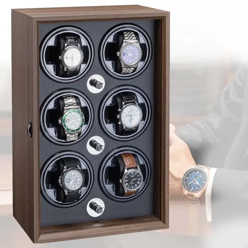 Caixa De Relógio Automática, Display Mecânico, Luz Led Rchd