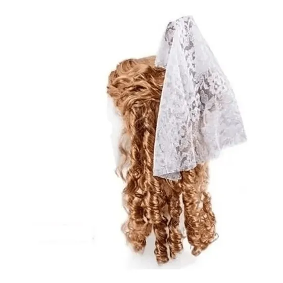 Mantilla Blanca De Cotillon Ideal Para Dama Antigua