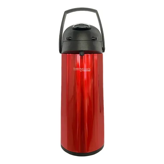 Termo Sifon 1.9 Lt Thermos Acero Sistema Lever Action Color Rojo | Cuotas sin interés