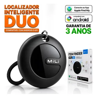 Chaveiro Localizador Smart Tag Rastreador Gps Android E Ios Preto/branco