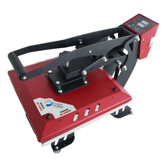Plancha Plana Manual 38 X 38 Cms Smart Heat Color Make Color Rojo/Negro