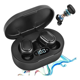 Fone De Ouvidos Bluetooth V5.0 Fone Intra Auricular Preto Fone De Ouvidos Bluetooth V5.0 Fone Intra Auricular Preto
