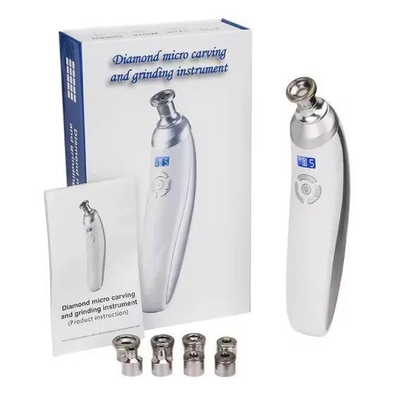 Equipo Micro Dermoabrasión Recargable 8 Puntas Diamante