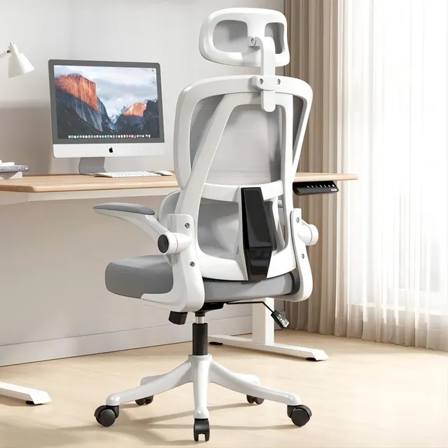 Silla Gamer Oficina Barata Escritorio Ergonómica Giratoria Color Gris Material del tapizado Algodón