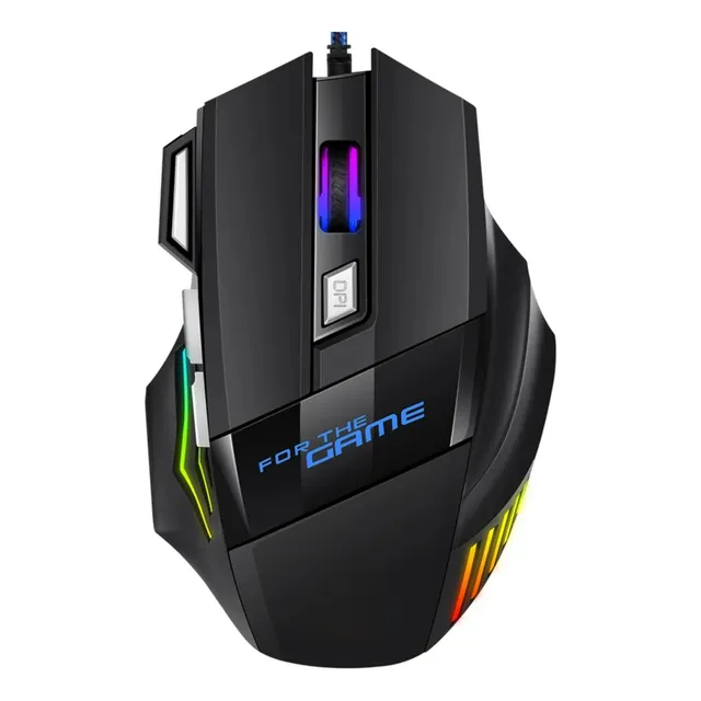 Mouse Gamer Rgb Ergonómico 7 Botones Alámbrico 1.4m Usb 2.0