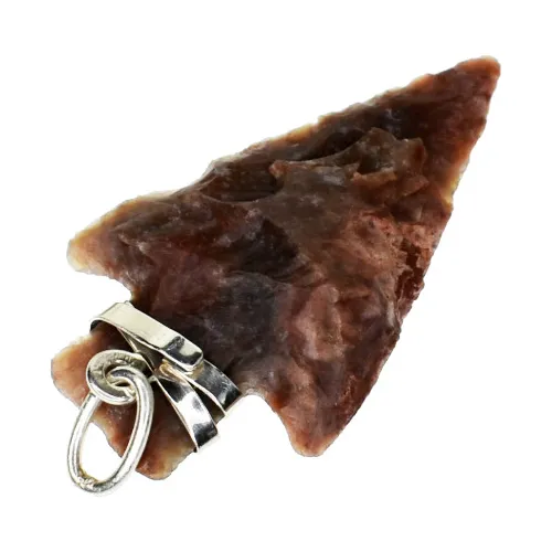 Dije Punta De Flecha Engarce Cinta Plata - Arrighi Joyas