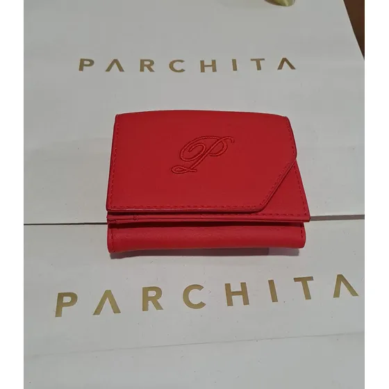 Parchita Billetera Modelo Antonieta Mujer Roja