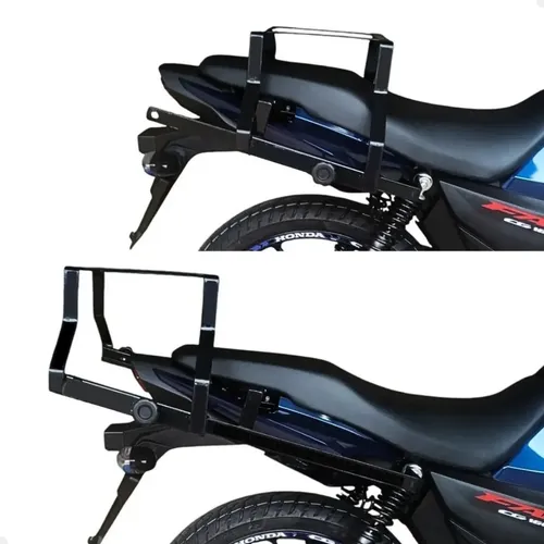 Motorcycle Rear Luggage Rack Carbon Steel Top Travel Case