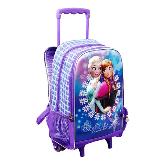 Morral Bolso Escolar Grande Con Ruedas Para Niña Frozen Capi