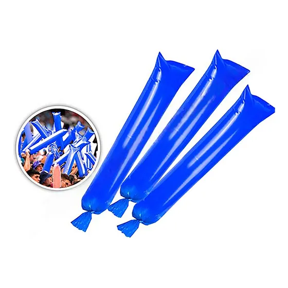 Globo De Cancha Aplaudidores (nudo) Azul 1.20x0.20m X20u