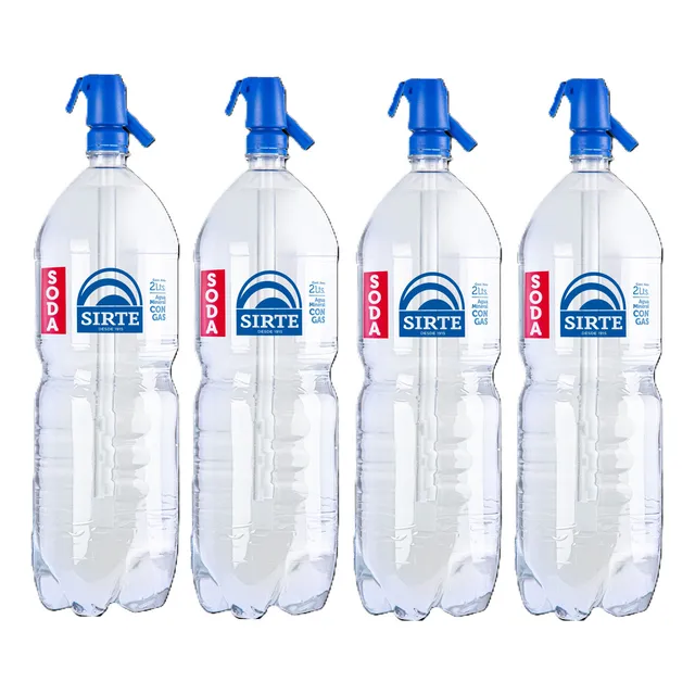 Agua Mineral Con Gas Sifón Sirte 2 L X 4 Un