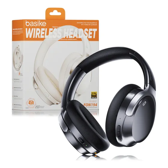 Headset Bluetooth Basike Com Anc E Som De Alta Fidelidade