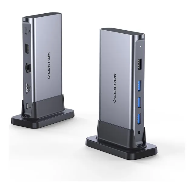 Estación De Acoplamiento Lention Usb C Con 4k @60hz Hdmi, Us