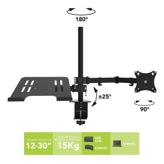 Base Multi-function Desktop Monitor Mount For 15-33 Monitor