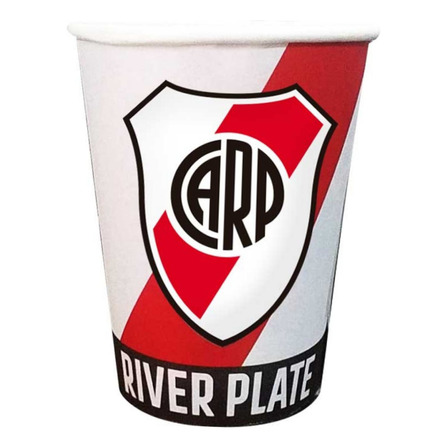 Vasos Descartables De River Plate Oficiales Pack X8 Unidades Vasos Descartables De River Plate Oficiales Pack X8 Unidades