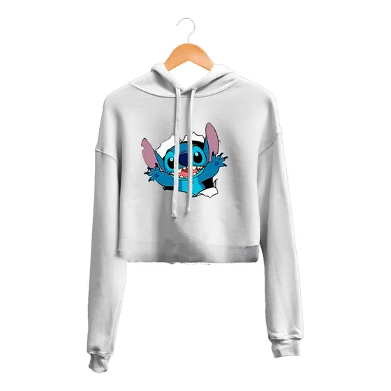 Hoodie Crop Top Stitch Sorpresa