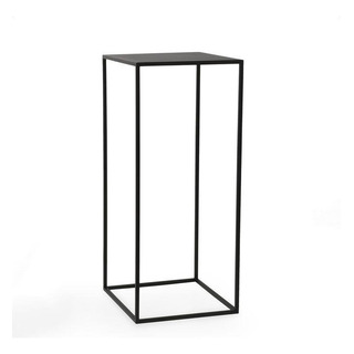 Mesa Macetero Pedestal Minimalista Acero 30x30x80 Negro Mesa Macetero Pedestal Minimalista Acero 30x30x80 Negro