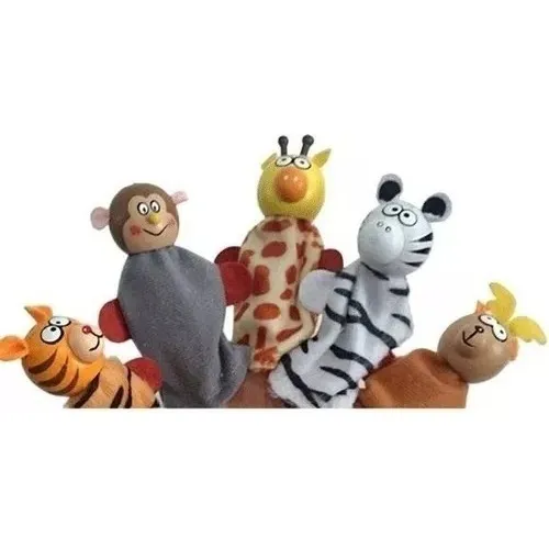 Dedo Animal Set De 5 Títeres De La Selva 330