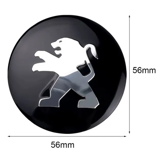 Emblema Centro De Taza Peugeot Adhesivo (todos) Con Resina
