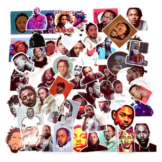 Kendrick Lamar 50 Calcomanías Stickers Brillante Contra Agua Kendrick Lamar 50 Calcomanías Stickers Brillante Contra Agua